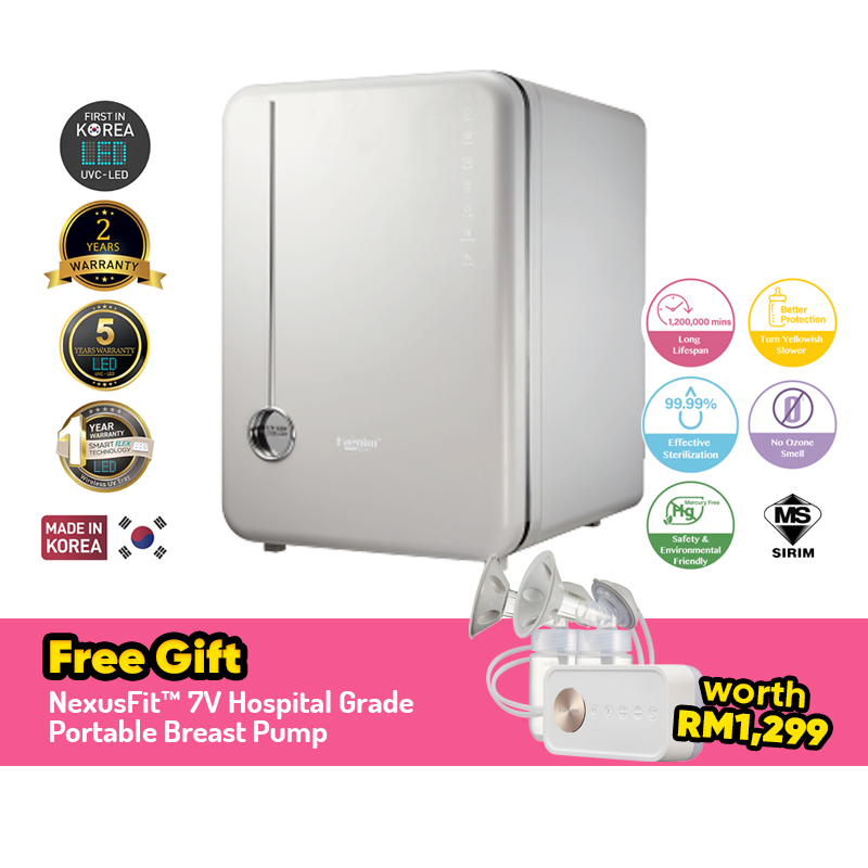 Haenim 4G+ Classic UV Sterilizer + Free NexusFit 7V Breastpump Worth RM1299